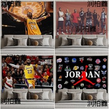 NBA湖人队挂布詹姆斯科比库里罗斯背景布ins房间装饰墙布卧室宿舍