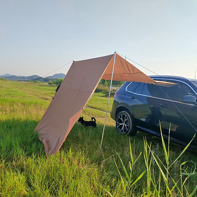 Outdoor Camping Car Sunshade Side Pergola Rear Tent Side Tent Sky Screen Oxford Cloth Sky Screen