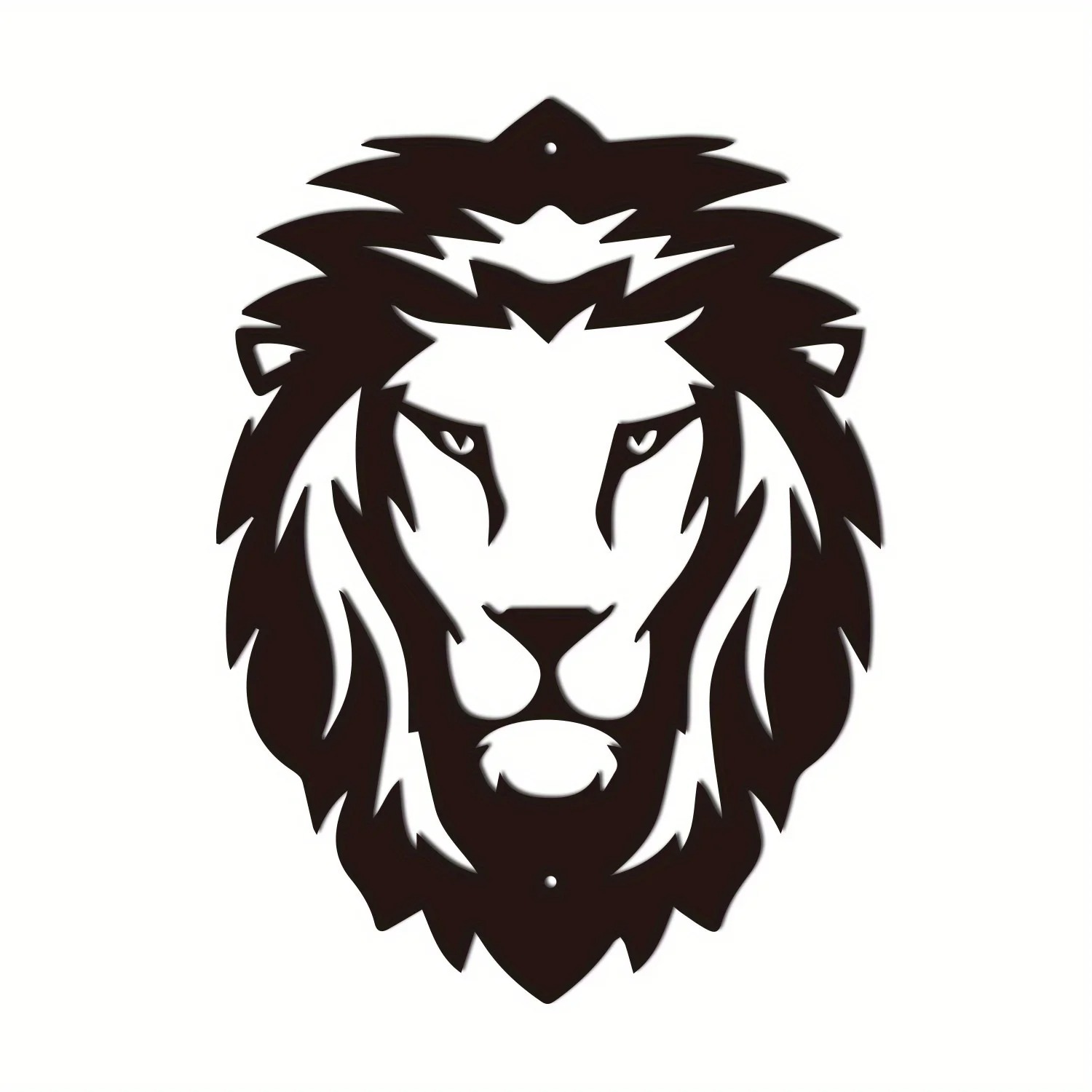 几何狮子墙艺术黑狮头金属墙标牌铁艺工艺品ebay速卖通跨境专供