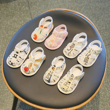 夏季新款儿童学步鞋女款宝宝凉鞋1-2岁室内防滑点胶鞋男宝宝凉鞋