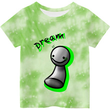 一件代发新品夏季男女孩短袖服装Dreamwastaken小清晰儿童印花T恤