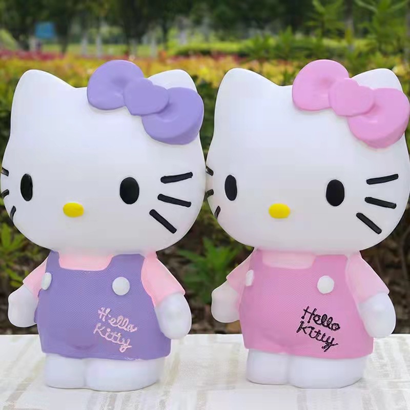 儿童涂色石膏娃娃白胚diy手工涂鸦彩绘hellokitty上色玩具存钱罐