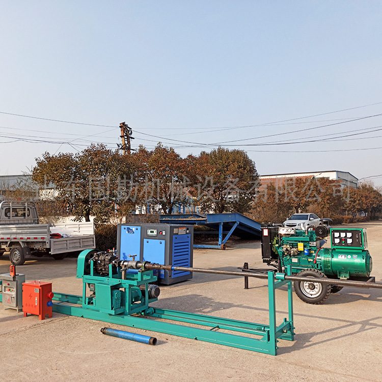 冲击式山泉水钻井机 hdj-300米气动钻横井设备 横打井水平钻孔机_供应