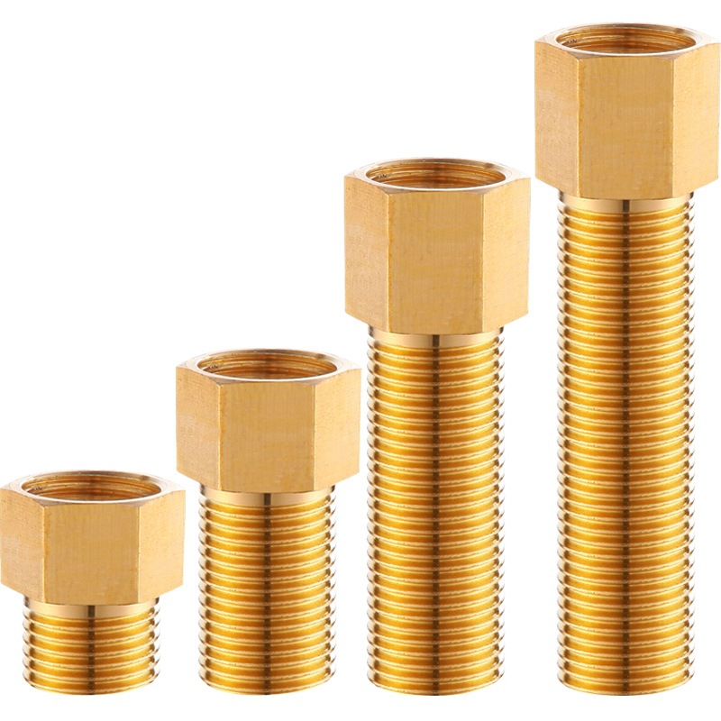 全铜加长4分内外丝直接加厚延长接头15水管内牙转外牙管件配件