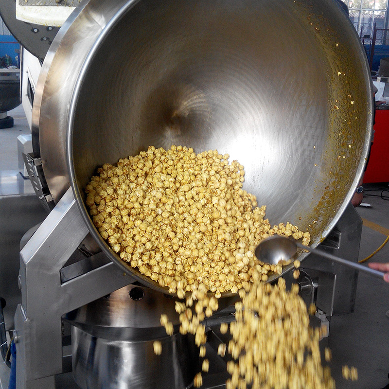 球形爆米花机 商用燃气全自动玉米爆米花炒锅 诸城茂新机械