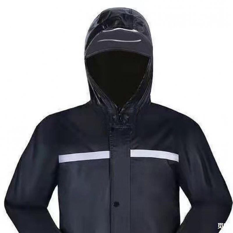 单件雨上衣短款雨衣男款工作防雨雨衣上衣雨衣外套男衣服式上衣防