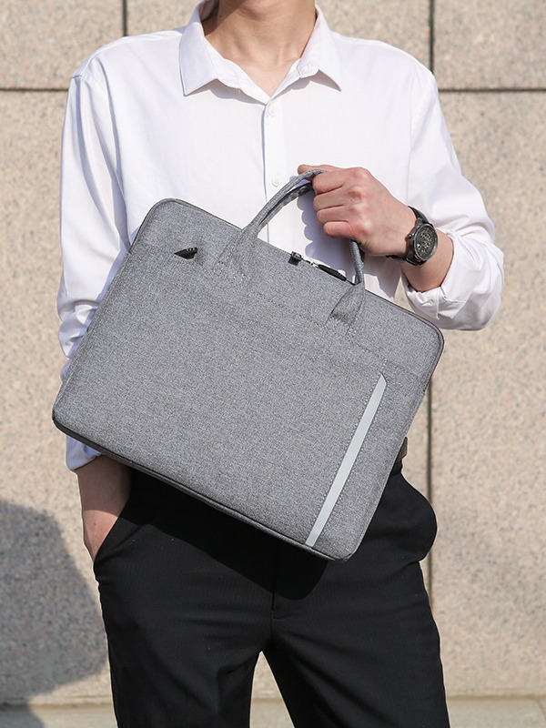 cross-border simple fashion portable laptop bag men‘s and women‘s 14-inch lightweight shockproof briefcase exhibition industry
