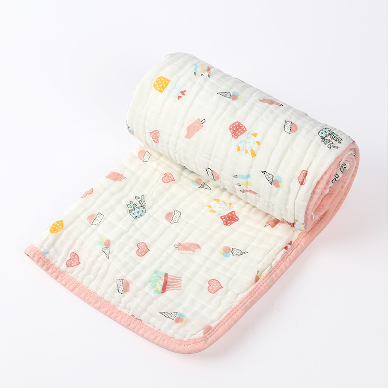 Baby Gauze Bath Towel Six Layers Children's Quilts Pure Cotton Bath Towel for Children Children Baby Blanket 110 * 110cm