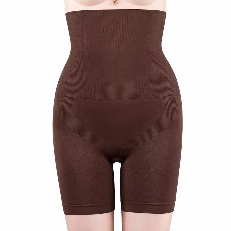 High Waist Belly Shaping Pants Corset Hip Lifting Body Shaping Pants Women's Safety Pants Anti-Exposure Postpartum Boxer Belly Shaping Underwear