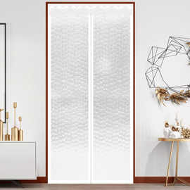 空调门帘冬季保暖防风家用挡风隔断帘子防冷气塑料透明磁铁自吸