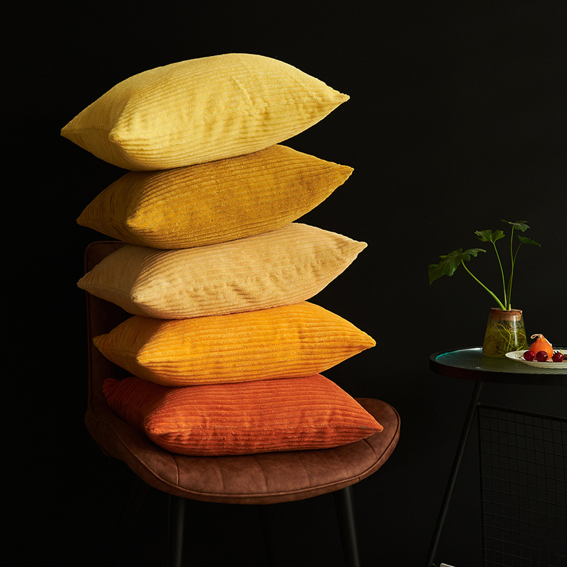 Creative Warm Sun Corduroy Pillow Wholesale a Variety of Multicolor Minimalism Corn Cob Sofa Cushion Cushion