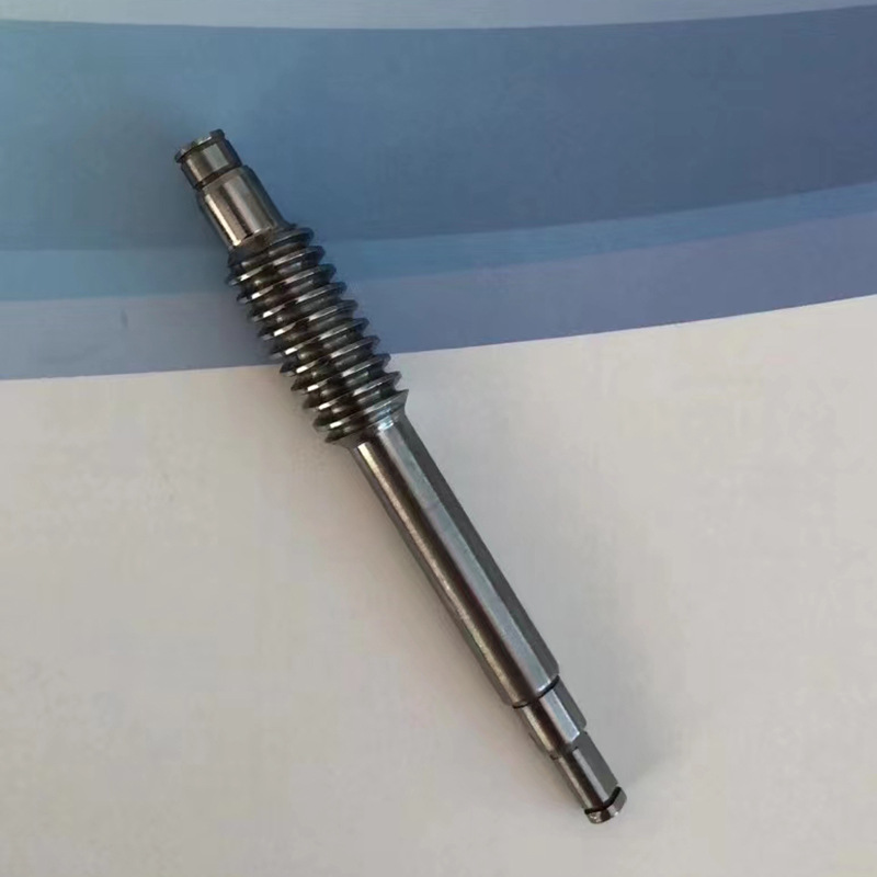 蜗轮蜗杆轴直径8mm电机蜗杆轴精密小模数齿轮轴不锈钢蜗杆齿轮