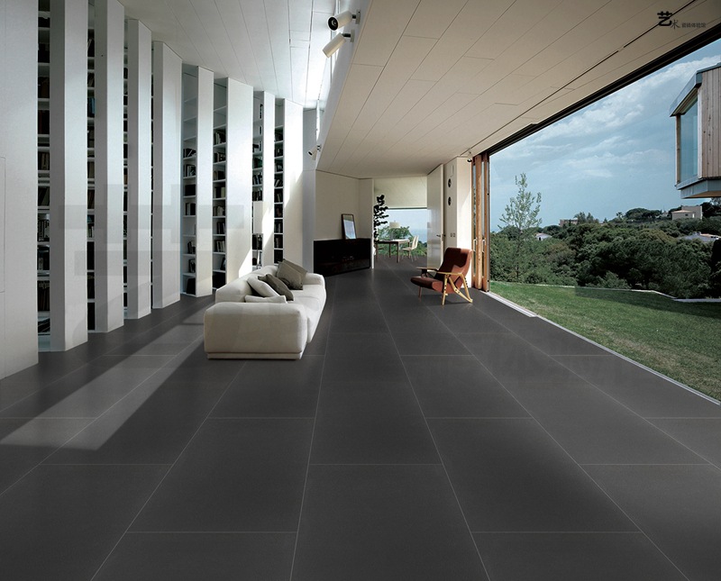 通体仿古砖灰色600x1200粗糙面地砖客厅防滑地砖岩板砂岩大板瓷砖