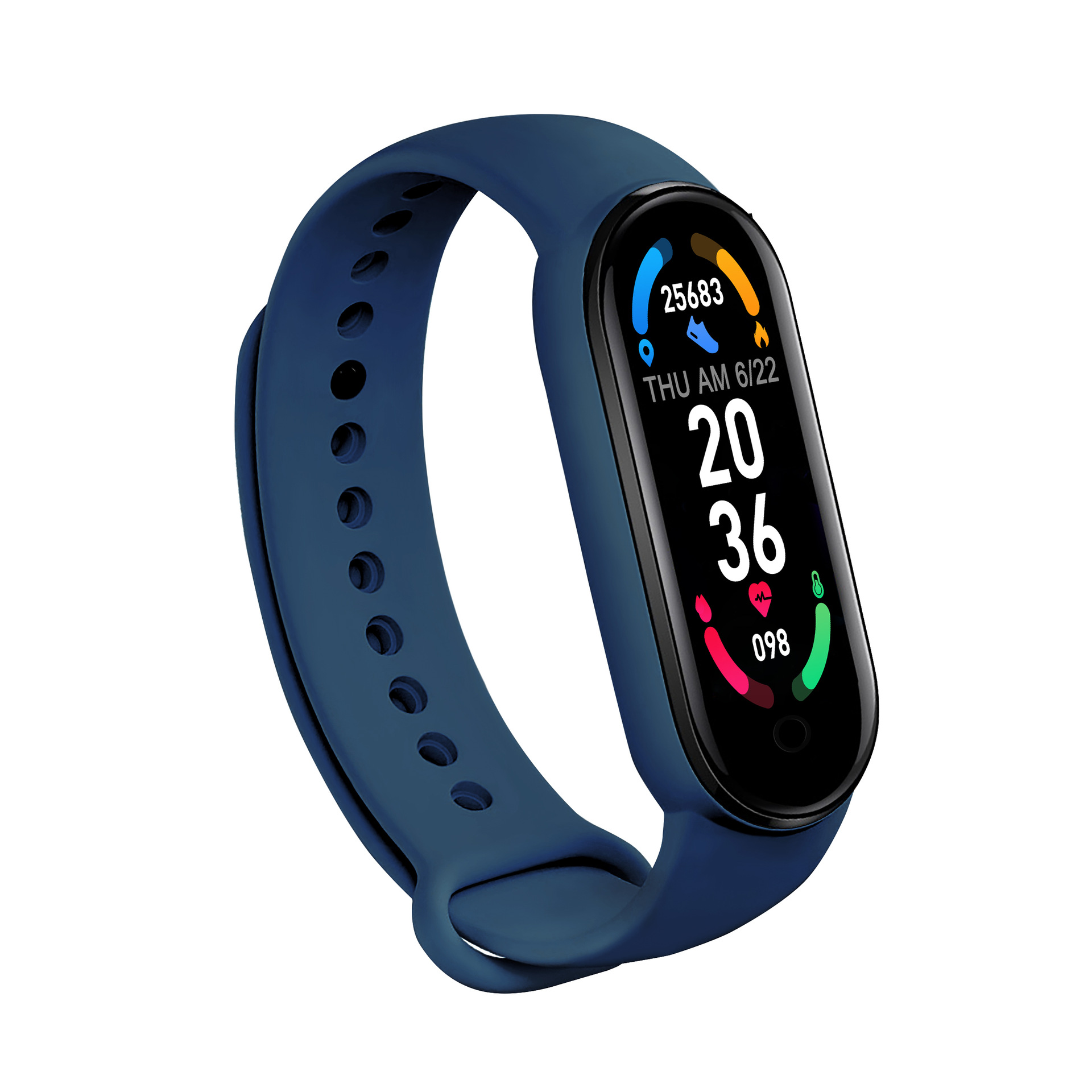 m5智能手环心率健康计步提醒推送蓝牙天气血压音乐时尚 外贸爆款