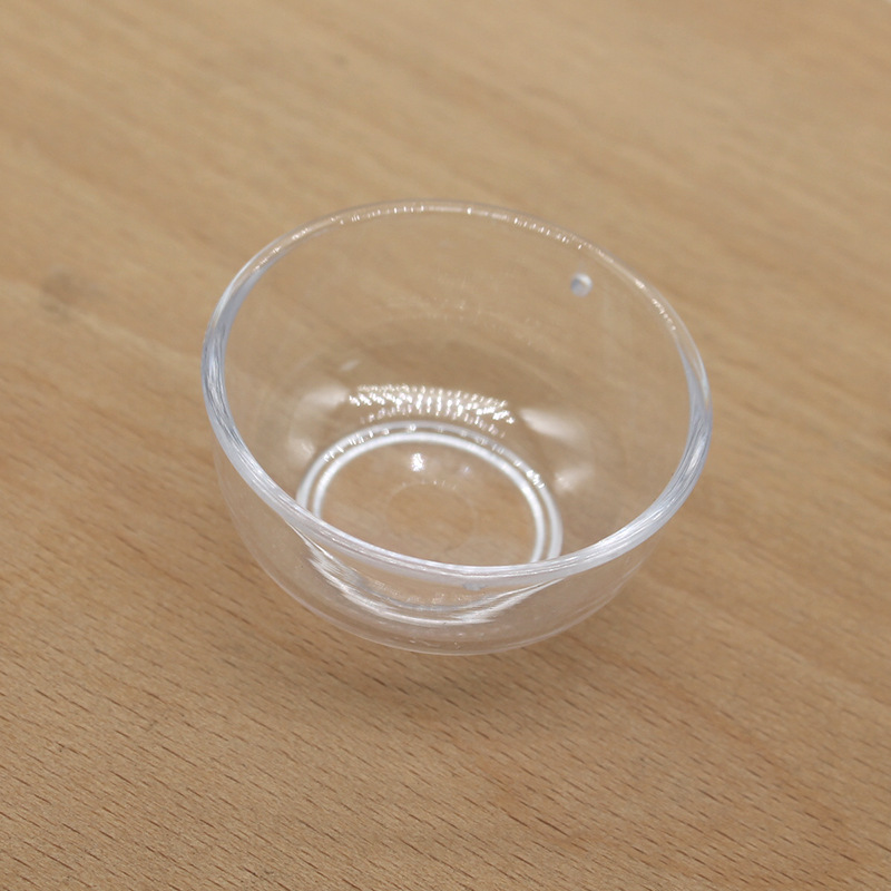 4cm mini simulation round bowl pvc transparent plastic small bowl diy food container dreamworks miniature scene pendulum