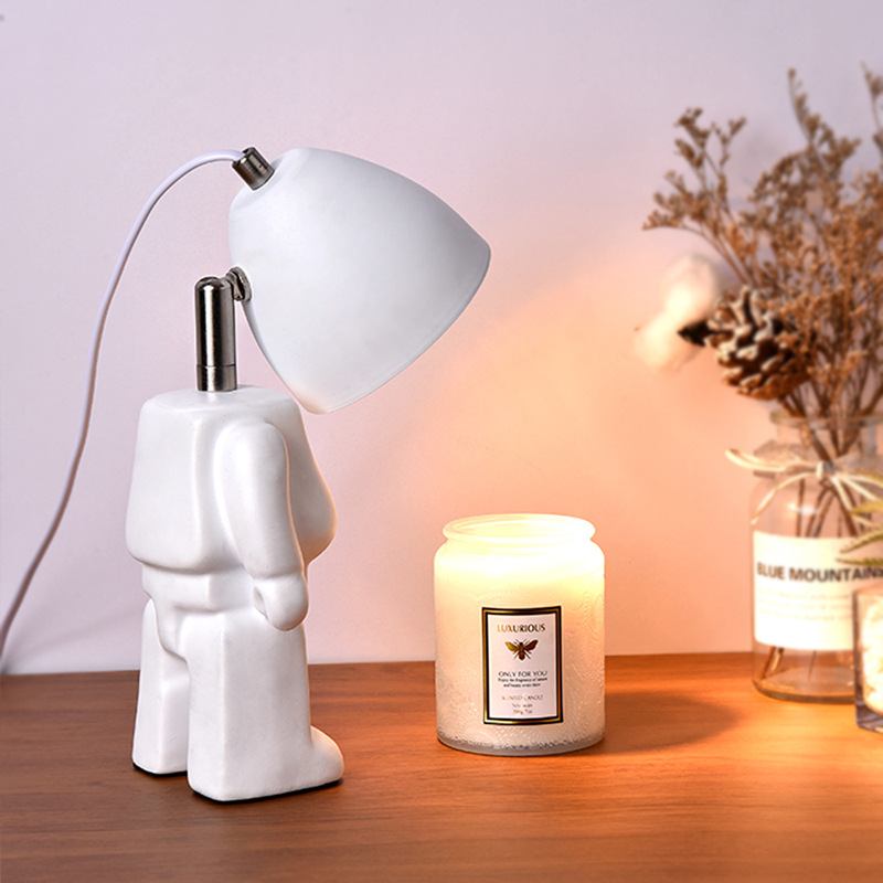 Simple and Light Luxury Wax Melting Lamp Heat Energy Fragrance Lamp Candle Melting Lamp Bedside Decoration Small Night Lamp Modern Minimalist Table Lamp Bedroom