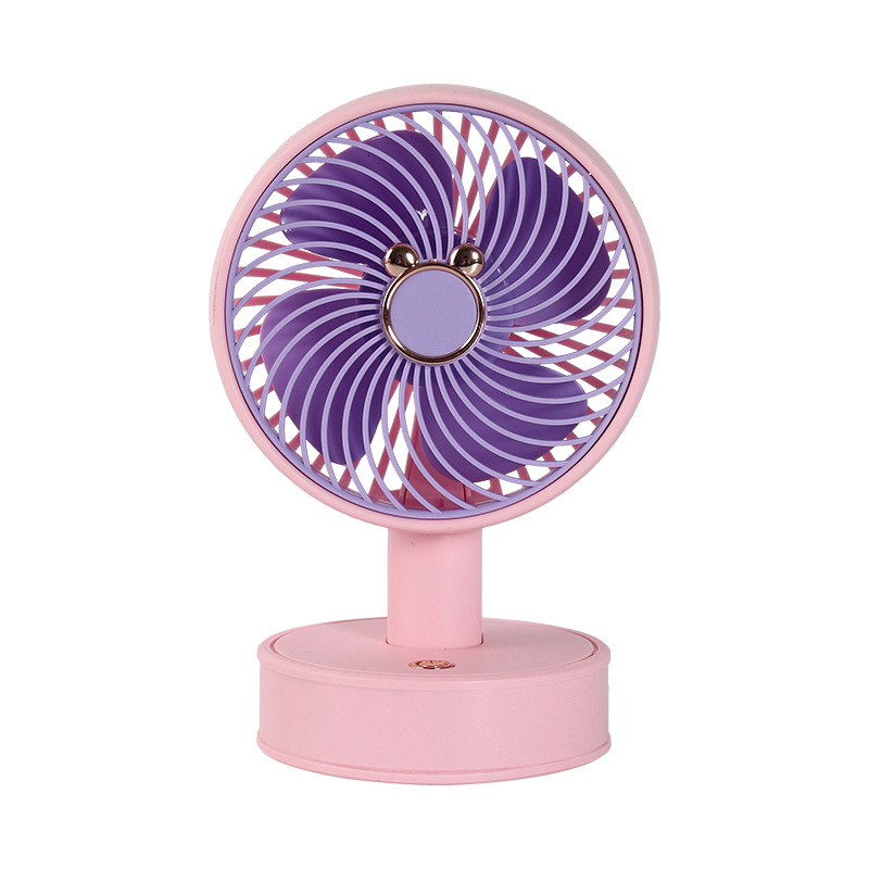 Wholesale Desktop Small Fan Mini Portable Usb Charging Large Wind Mute Dormitory Small Fan Gift
