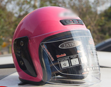 艾凯AK702头盔镜片风镜面罩挡风玻璃夏半盔高清透明耐磨通用配件