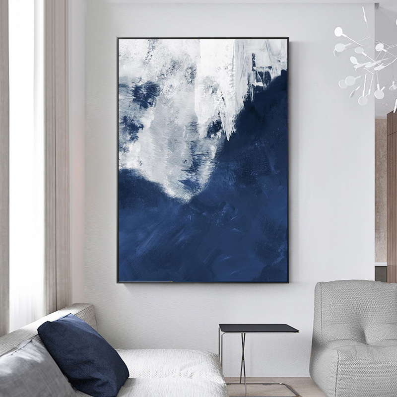 0成交1副相似外贸油画发财树油画布画芯酒店客厅卧室床头装饰画无框画