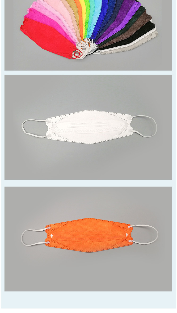 厂家批发kf94口罩柳叶型鱼嘴型kn95口罩3d立体独立包装现货