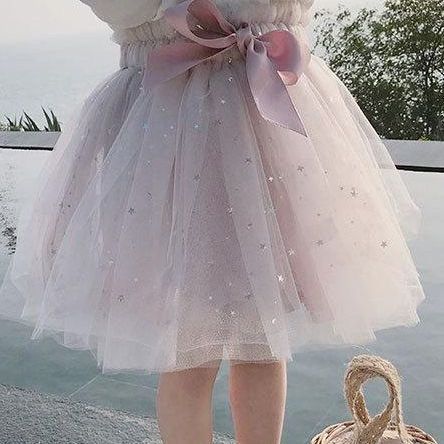 女童纱裙半身裙洋气裙子春夏新款中小童宝宝蓬蓬裙短裙儿童公主裙