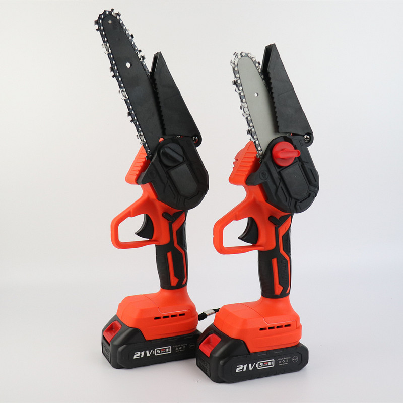 无刷电链锯4寸充电式锂电锯6寸园林伐木小型电动迷你锯手持修枝锯