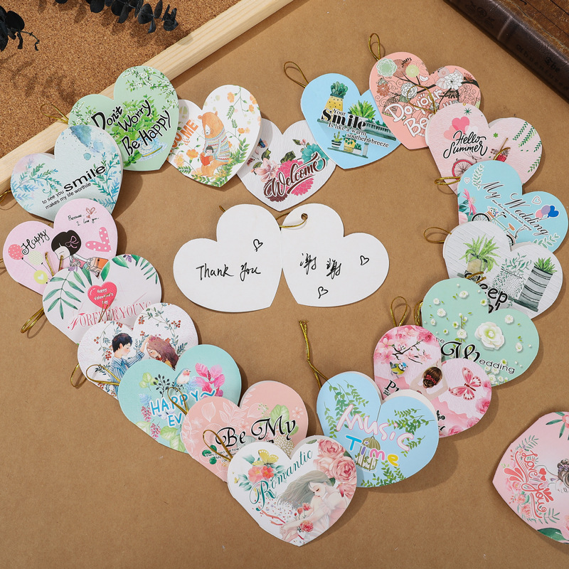 ins风简约小卡片祝福圣诞节新年生日创意迷你心愿留言卡手写贺卡