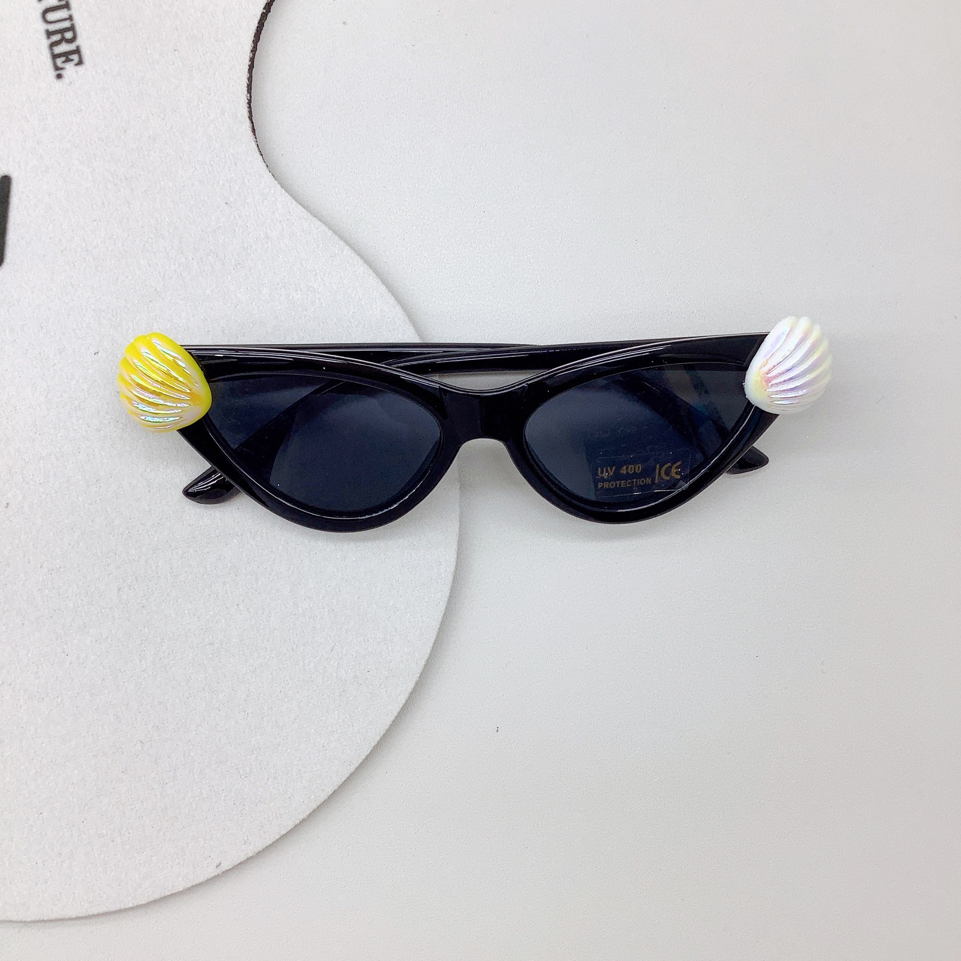 New DIY Kids Sunglasses Sunlight Blocker for Summer Boys and Girls Sunglasses Cute Shell UV Protection