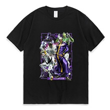 2022新款 jojo的奇妙冒险 动漫套头T恤跨境薄款男女短袖 tshirt