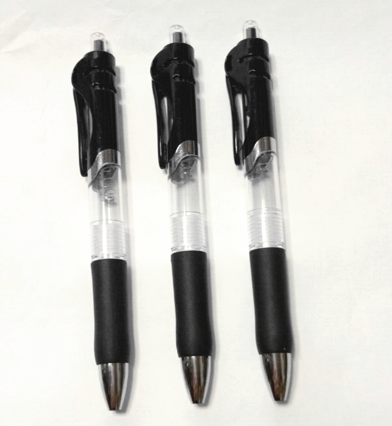 黑色按动笔壳通用按动水笔笔壳通用笔芯自动笔笔壳简约笔壳100青