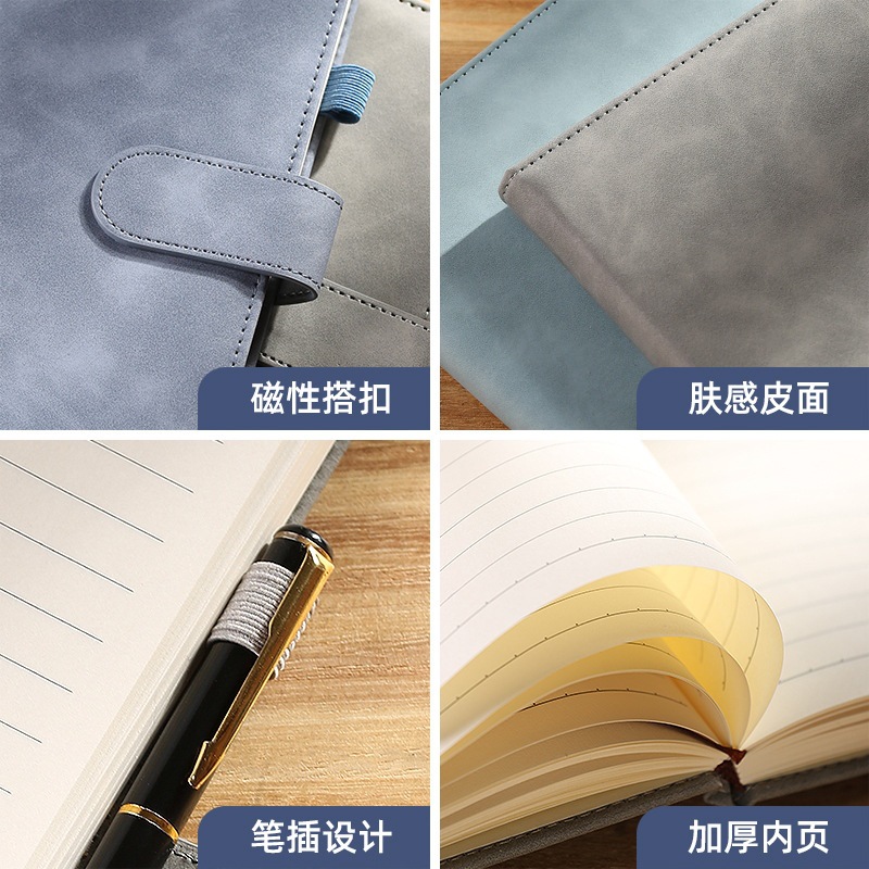 Thickened Business A5 Notebook Pack Customized Notepad Student Soft Leather Graduation Prize Enterprise Diary Customized