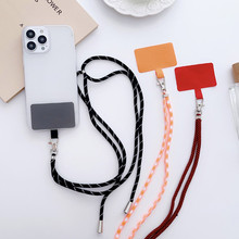 适用于背带绳彩色尼龙 DIY 手机挂绳挂脖绳可斜跨可调节 绳夹片