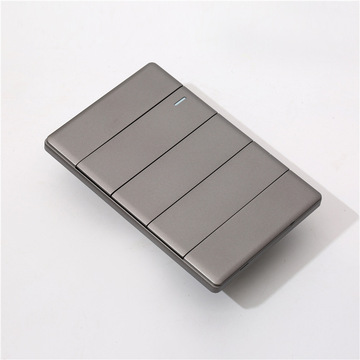 外贸批发118型美式开关超薄三开单控墨西哥开关哥伦比亚墙壁开关