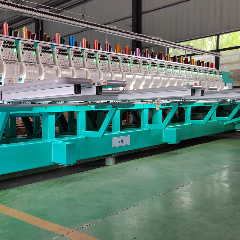 出口大豪电脑单头多头9针12针水溶花边平绣高速全伺服绣花机