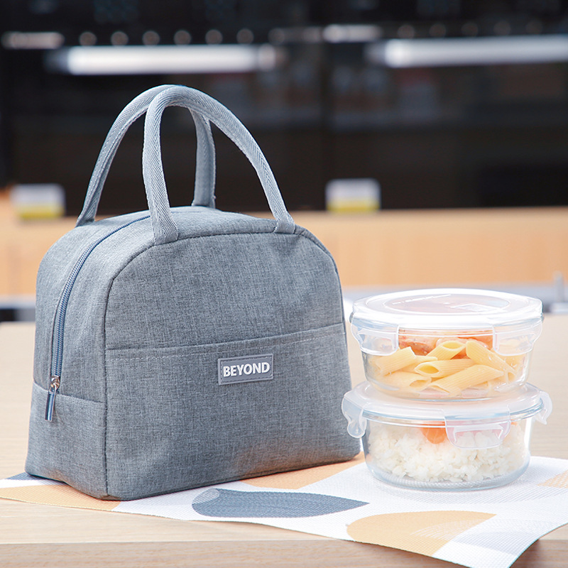 New Insulated Lunch Bag Portable Work Lunch Box Bag Extra Thick Retain Freshness Ice Pack Student Take-out Lunch Bag