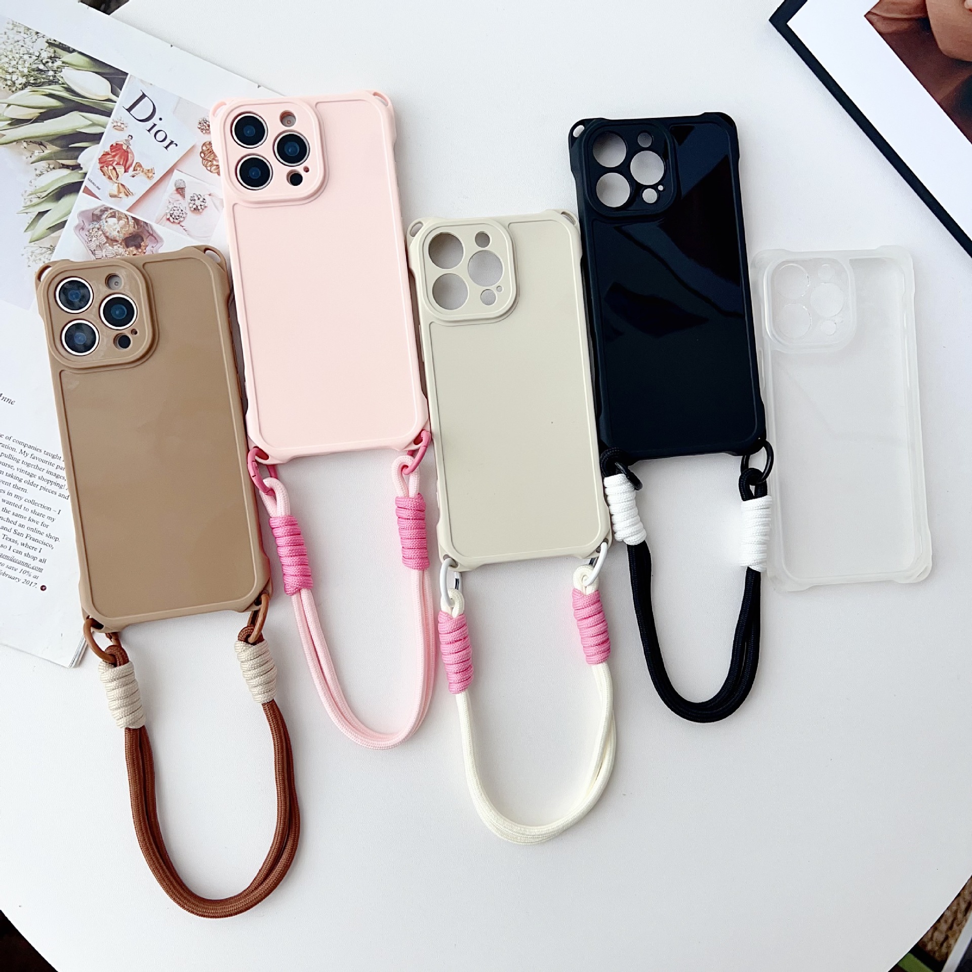 适用于苹果17 iphone16 15 四角17pro防摔挂绳孔手机壳新款手机壳