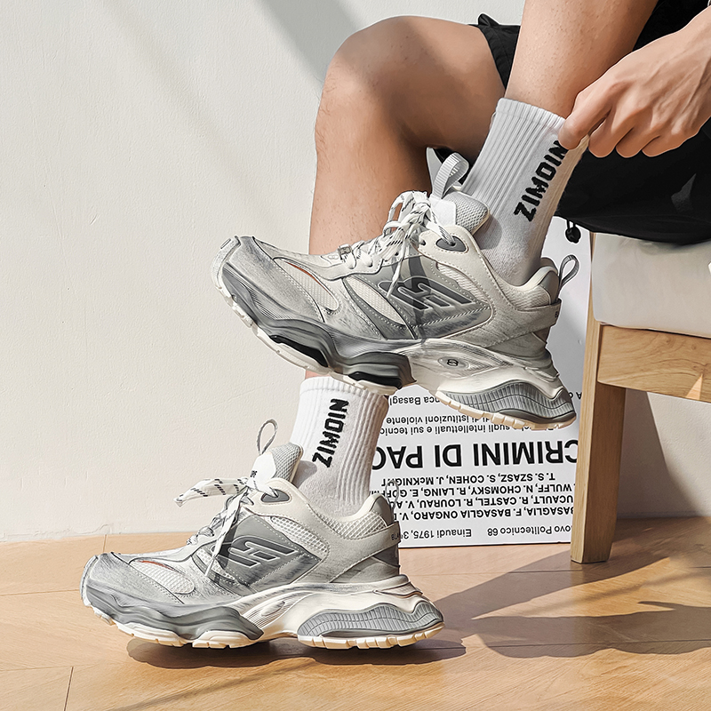 老爹鞋男ins巴黎炸街走秀款做旧cargo做旧运动休闲潮牌厚底情侣鞋