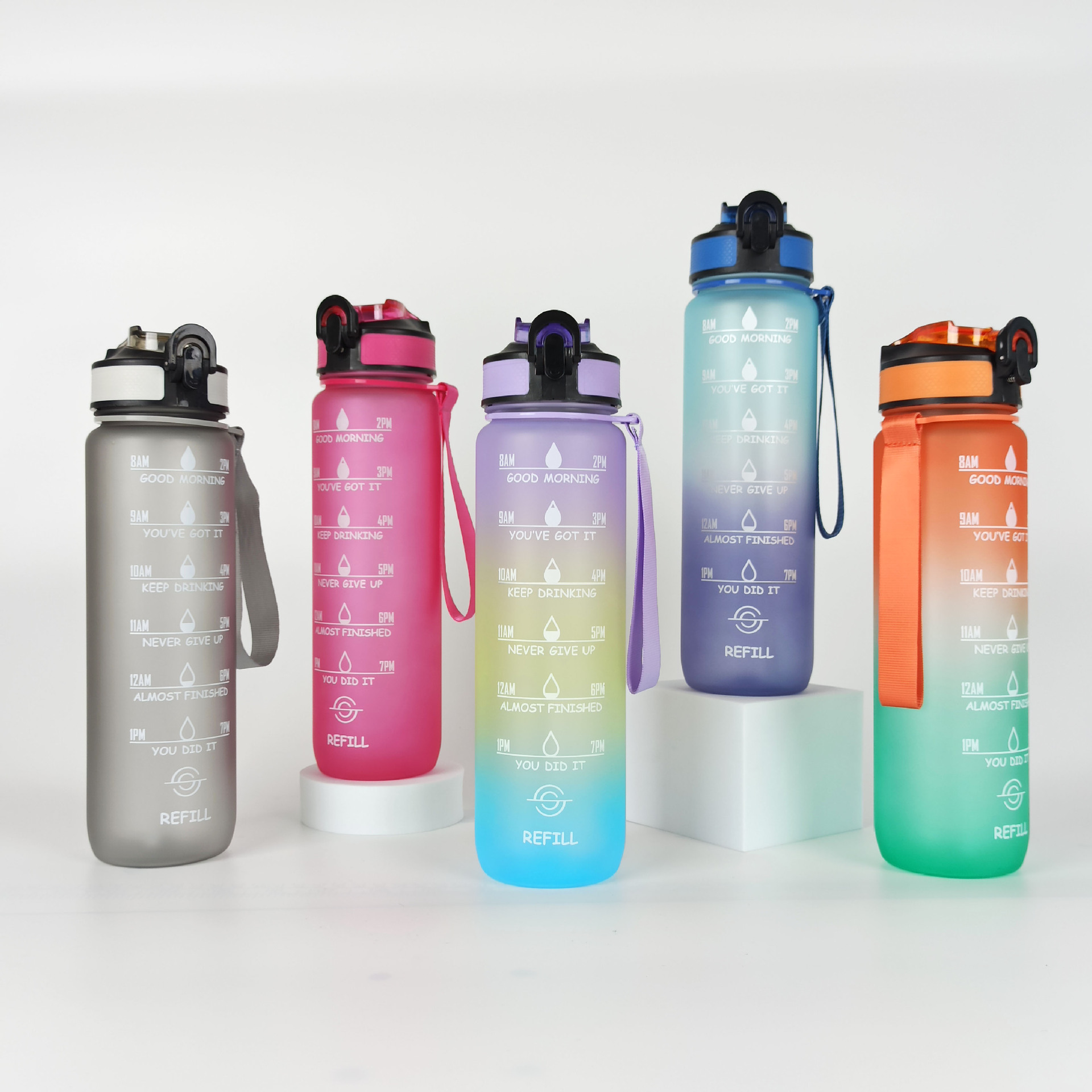 1l塑料杯运动水杯tritan大容量户外sk pc水壶便携吸管太空杯_美惠贸易