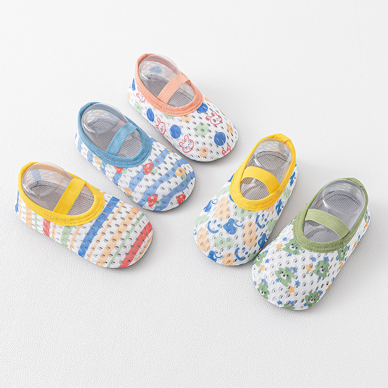 Baby Floor Shoes Summer Thin Interior Home Non-Slip Cool-Proof Soft Bottom Toddler Shoes for Baby Early Education Baby Shoes