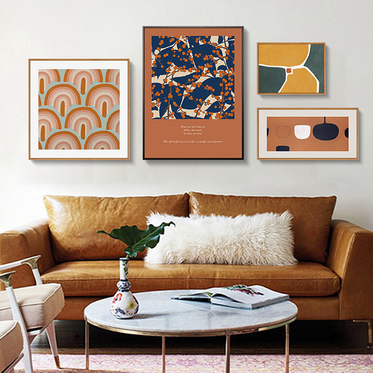 1719美术馆 法式复古客厅装饰画小众文艺壁画抽象画艺术卧室挂画