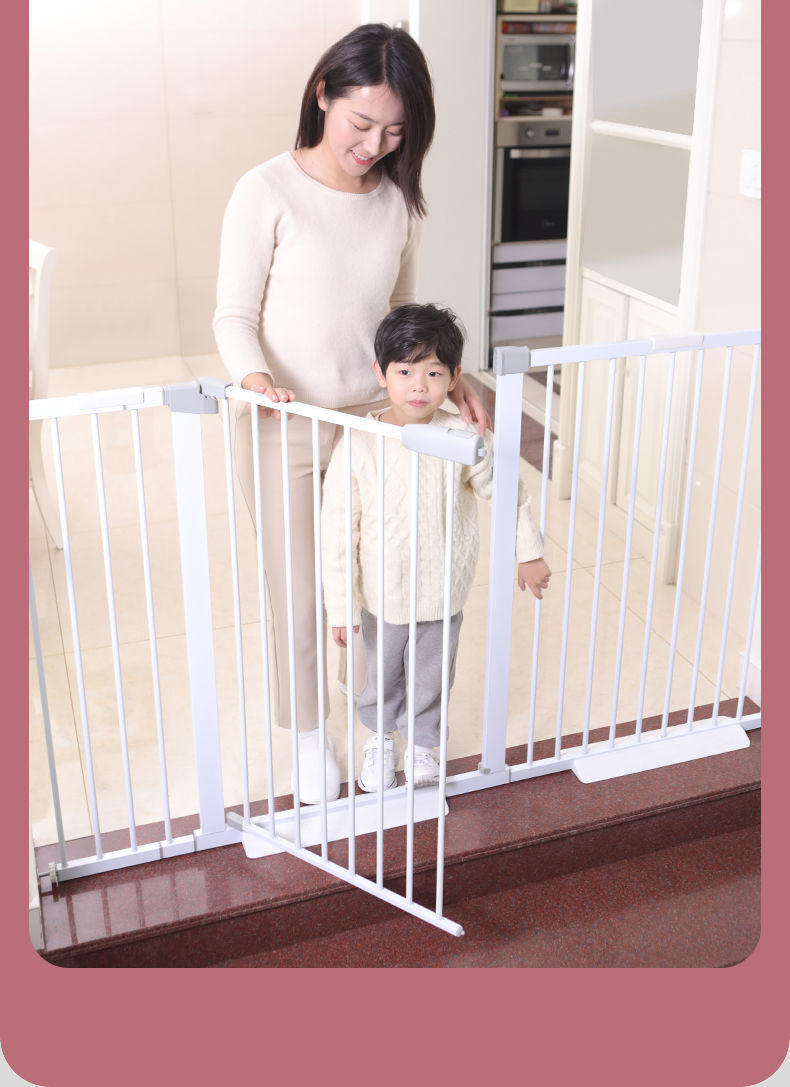 安全门栏楼梯口防护栏客厅儿童婴儿围栏宝宝栏杆隔离宠物栅栏家用