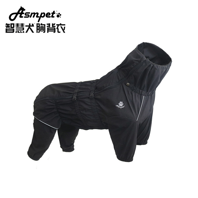 New Dog Clothes Summer Large Dog Clothes Pet Clothes Wholesale Spring and Autumn Four Corners Dog Raincoat All Inclusive