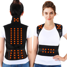 跨境新款自发热68颗磁石热敷保暖护肩带护颈加强支撑固定护腰马甲