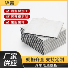 电池端板铝型材工业铝板新能源汽车外壳铝合金6063铝型材挤压厂