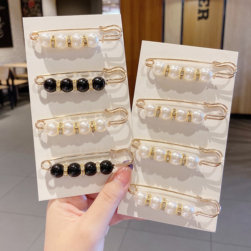 迷你珍珠胸针扣衬衫衣服固定扣针高档胸针女百搭可爱日系装饰品扣