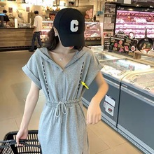 哺乳连衣裙哺乳期夏季装外出时尚辣妈产后收腰显瘦棉喂奶衣服外穿