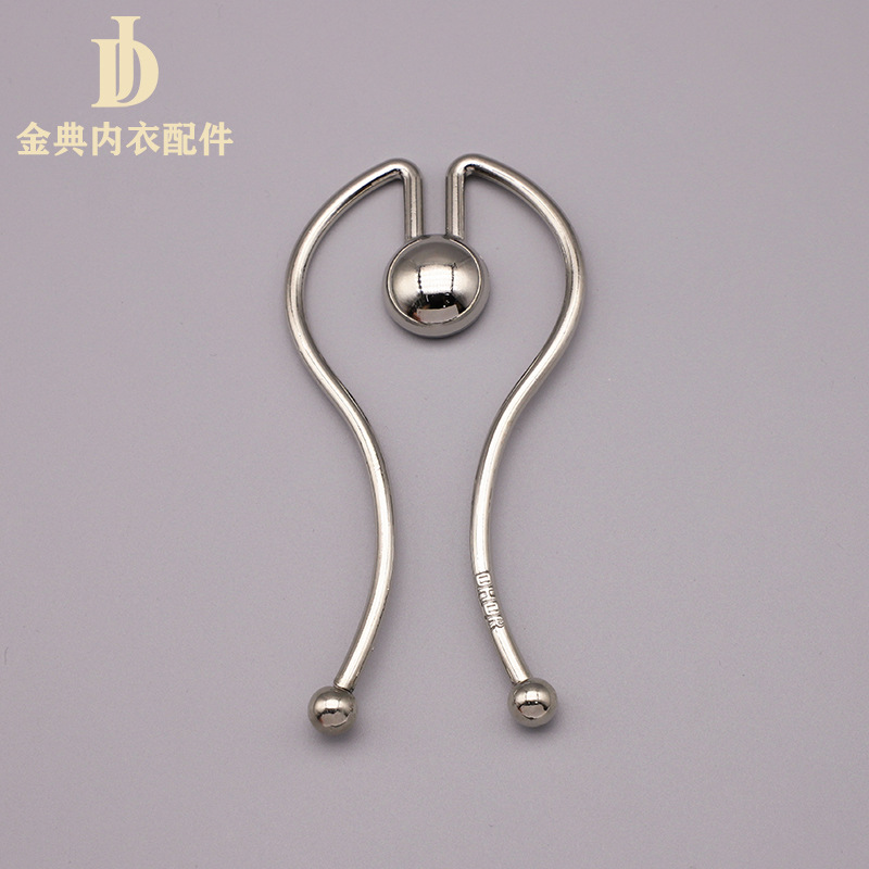 new alloy heart-shaped connecting buckle clothing accessories wholesale swimwear accessories electroplating non-magnetic adjustable buckle underwear accessories