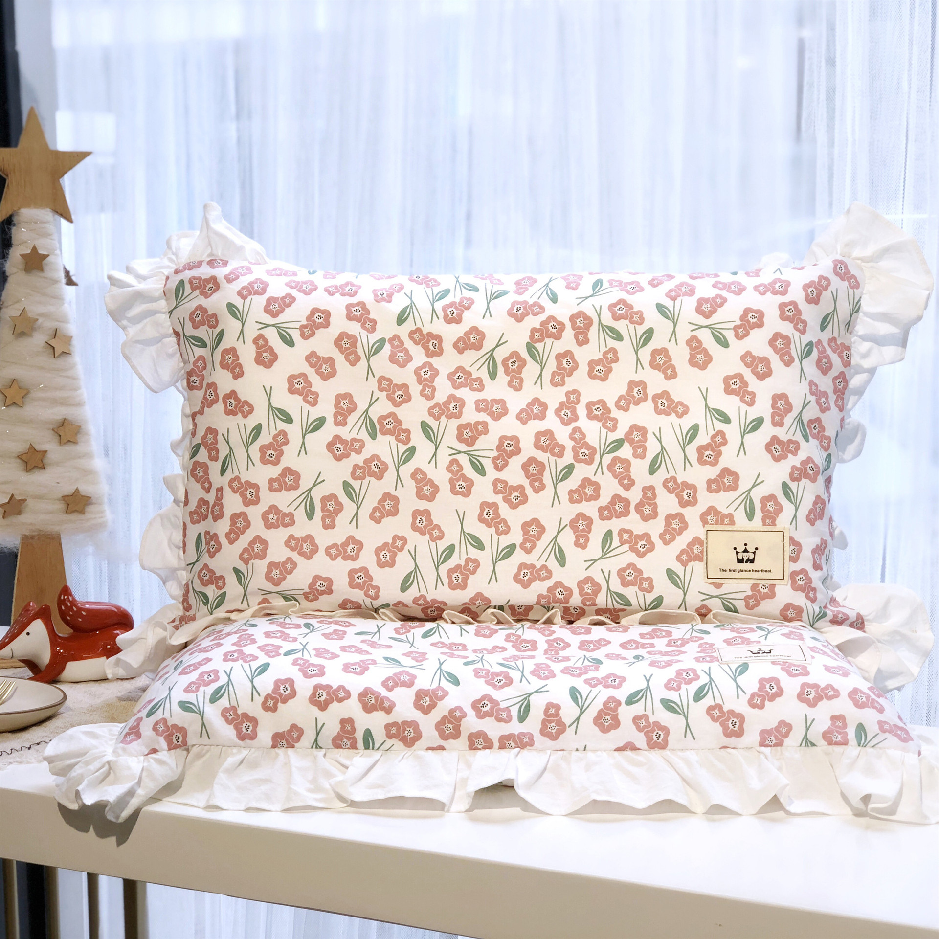 全棉水洗棉儿童换洗枕套女童幼儿园单独枕套乳胶枕记忆棉枕头套