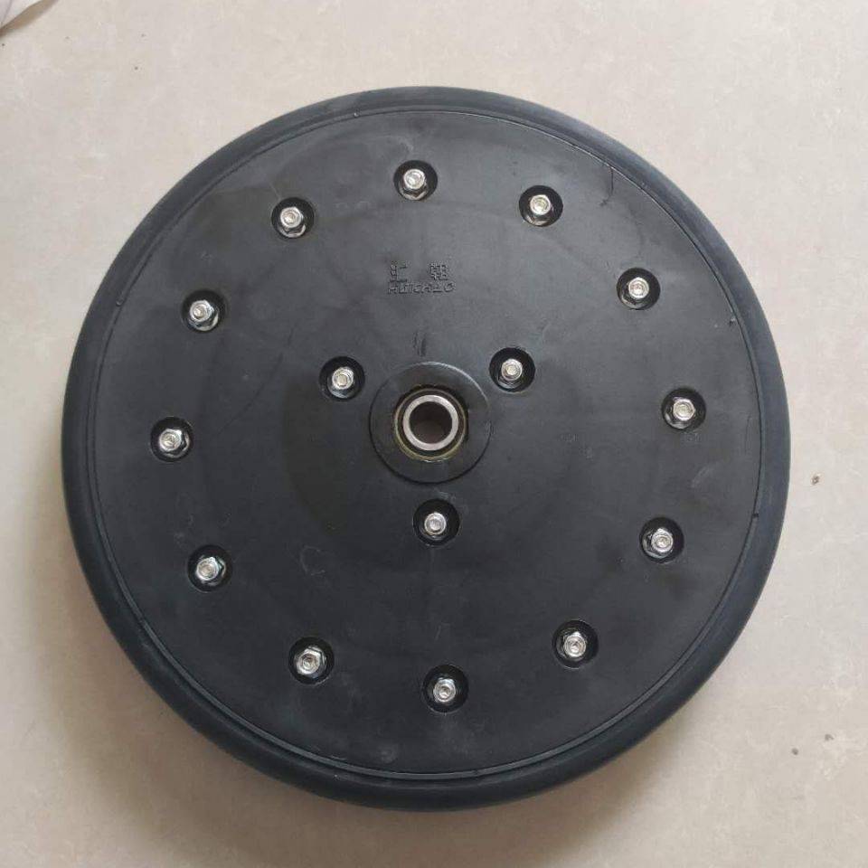 康达免耕机播种机配件振压轮胶轮300*30实心镇压轮镇压辊