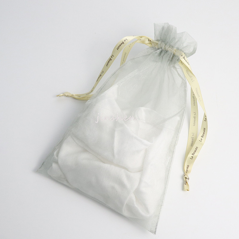 Cost-Effective Organza Drawstring Drawstring Pocket Exquisite Corgen Yarn Jewelry Jewelry Bag Portable Storage Gauze Bag